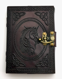 Unicorn Leather Embossed Journal